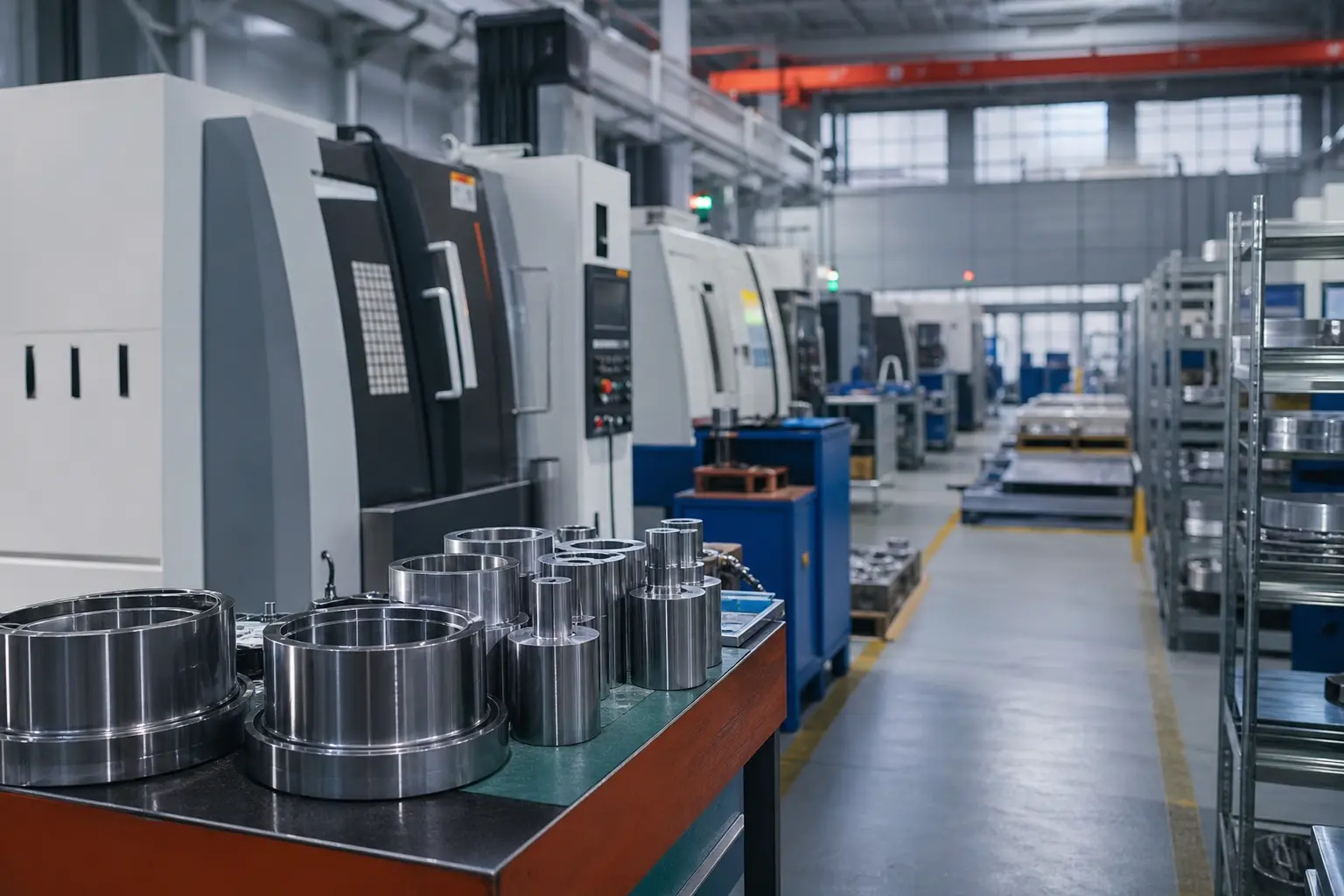 Precision manufacturing floor in Qingdao, China — Vango workshop