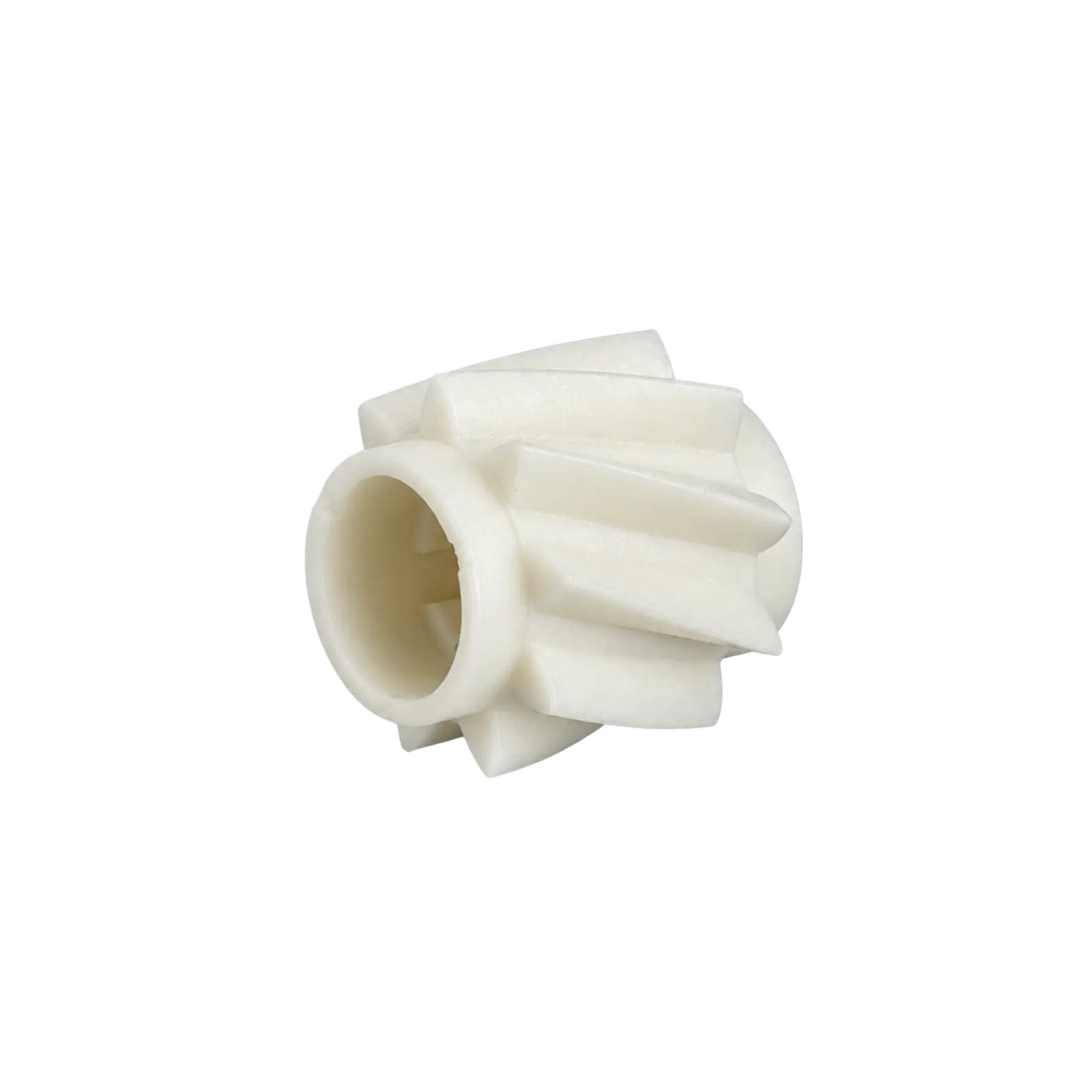 Helical gear, side — plastic gear geometry reference